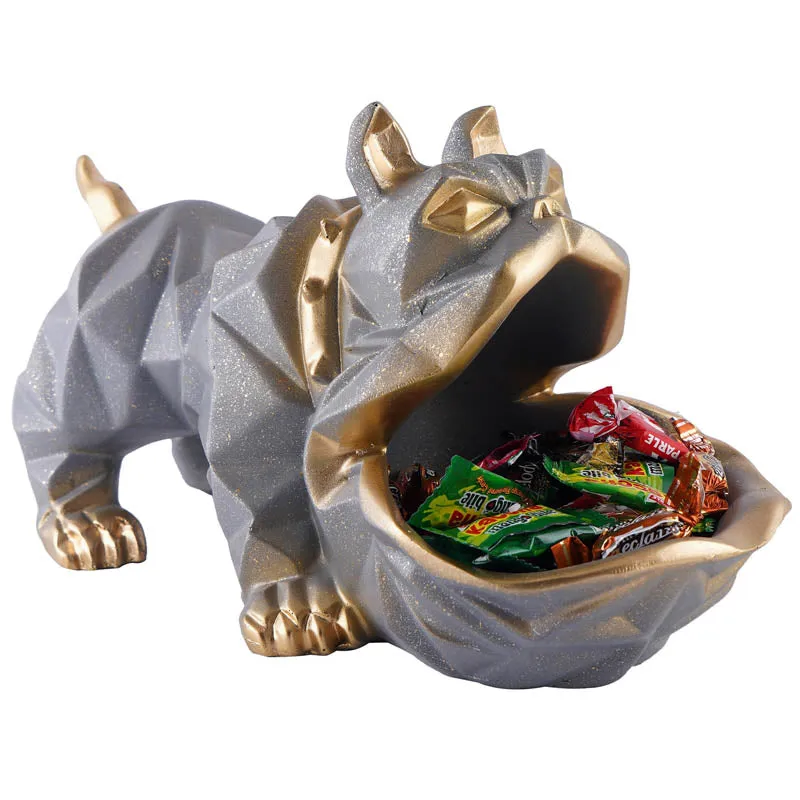 Mr Barkley Painted Polyresin Showpiece - Grey media 3