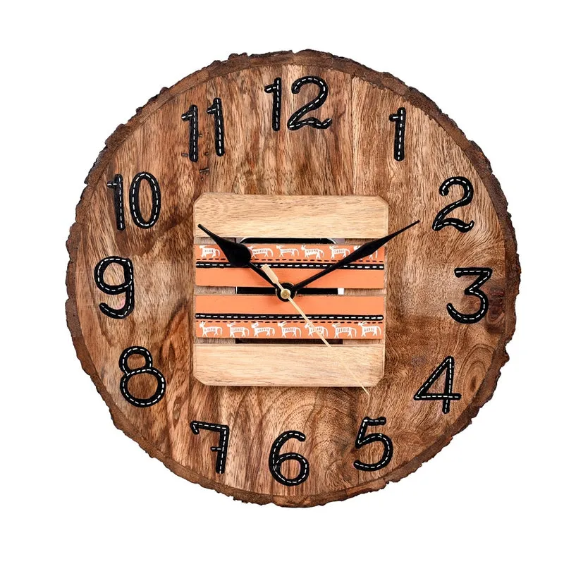 Imava Handcrafted Wooden  Wall Clock media 9