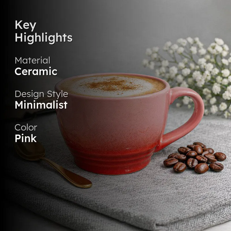 Whimsi Ceramic Coffee Mug (500 mL) - Pink media 2