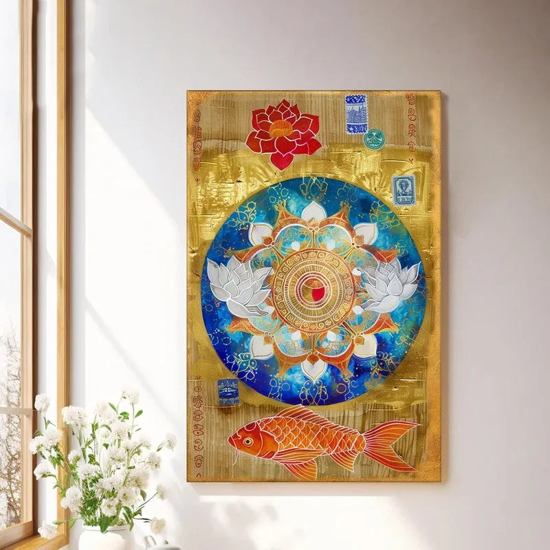 Spectrum Mandala Wall Art Without Frame media 2