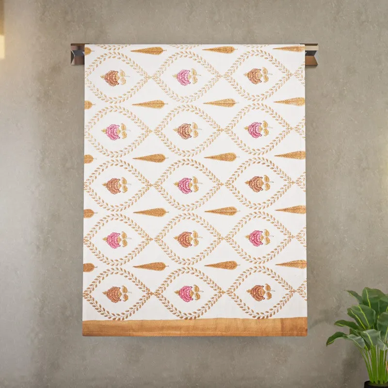 Desert Bloom Cotton BathTowel - Mustard media 4