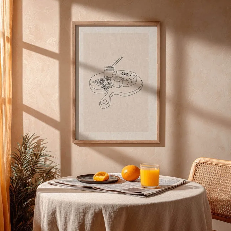 Tasty Tableau Archival Canvas Wall Art - Brown media 5