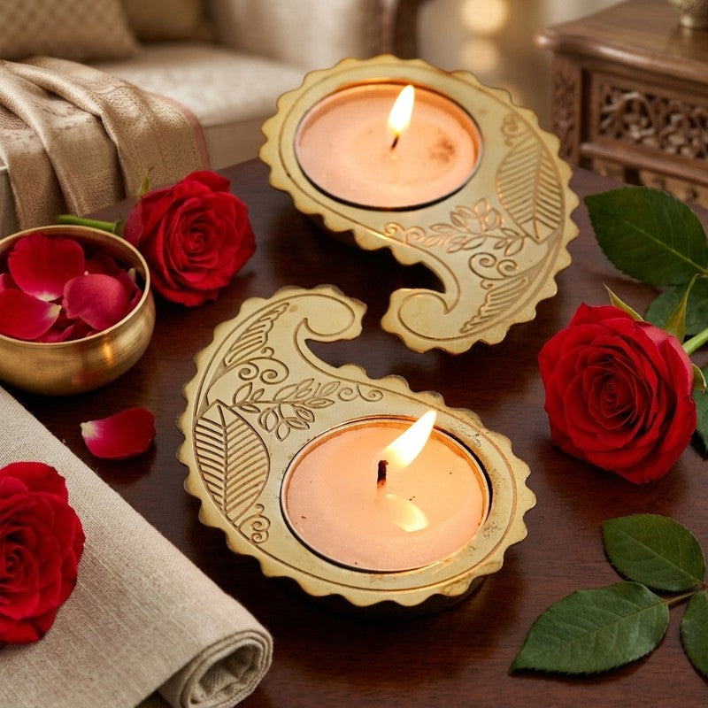 AuraSpot Tea Light Candle Holder - Set of Two