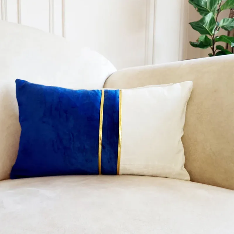 Saphire Opulence Lumbar Cushion Cover media 1