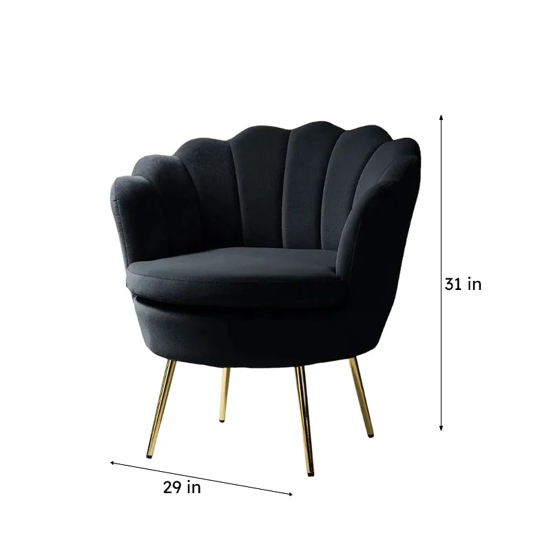 Velvique Shadow Accent Chair  Black media 9