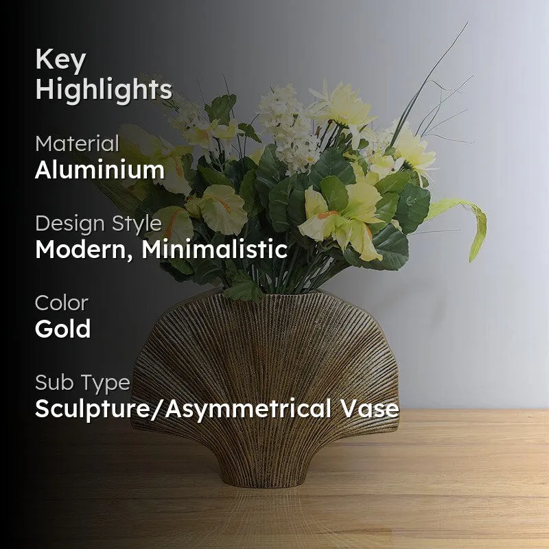 Sea Treasure Vase - Antique Gold media 2