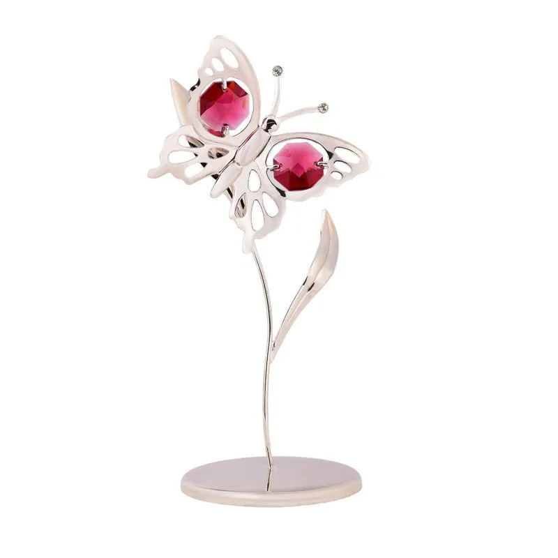 Butterfly Dream Silver Plated Mild Steel Showpiece media 4