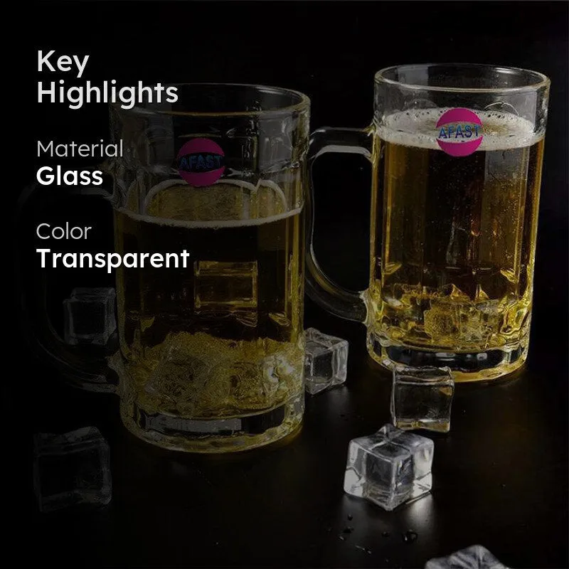 Whitaker Beer Mug (400 ML) - Set Of Two media 2