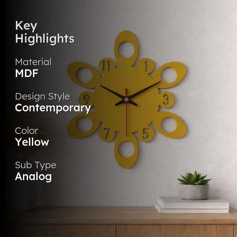 Circle Motion Wooden Wall Clock media 2