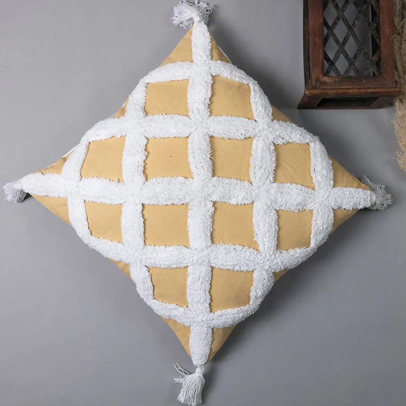 Diamond Knot Tufted Cushion Cover media 5