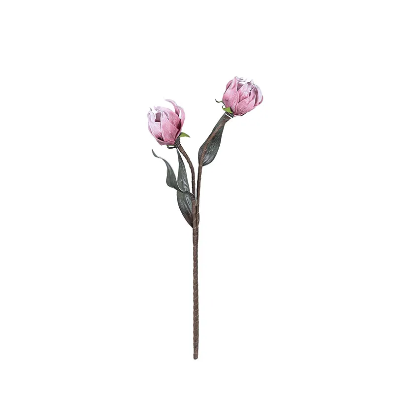 Silken Dahlia Artificial Flower Without Vase - Pink media 6