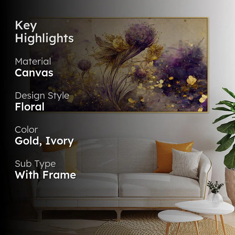 June Lavender Floral Wall Painting media 2