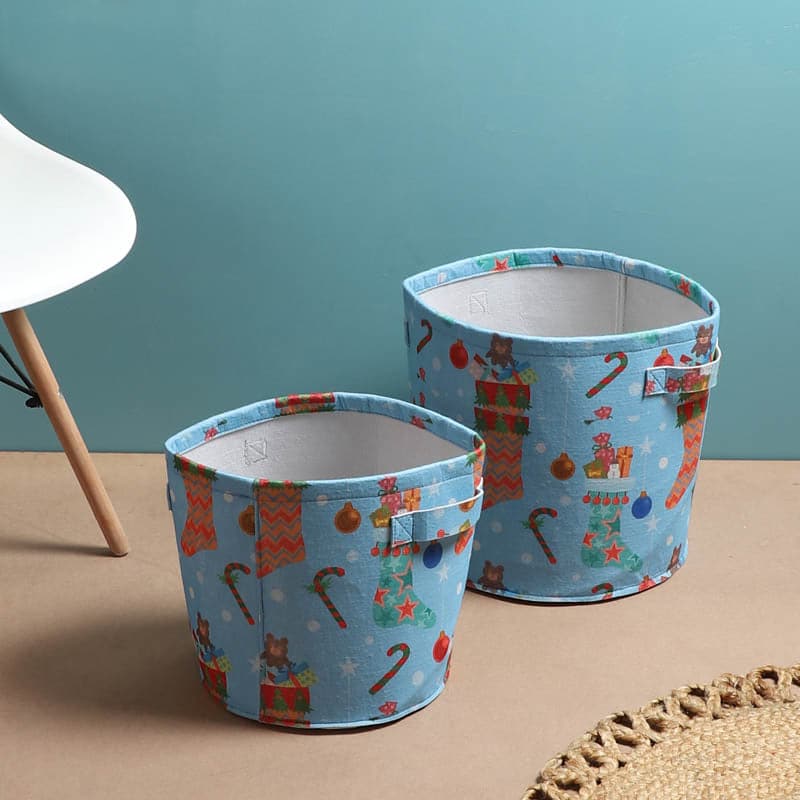 Clutter-Free Crates Laundry Basket - Set Of Two media 3