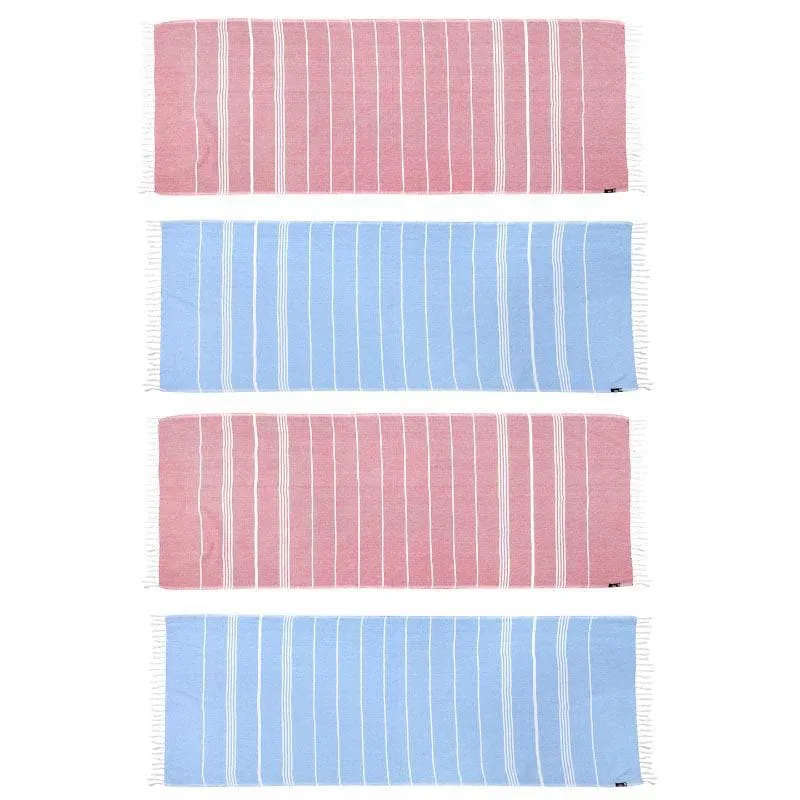 Pure Delight Bath Towels (Blue & Pink) - Set Of Four media 3