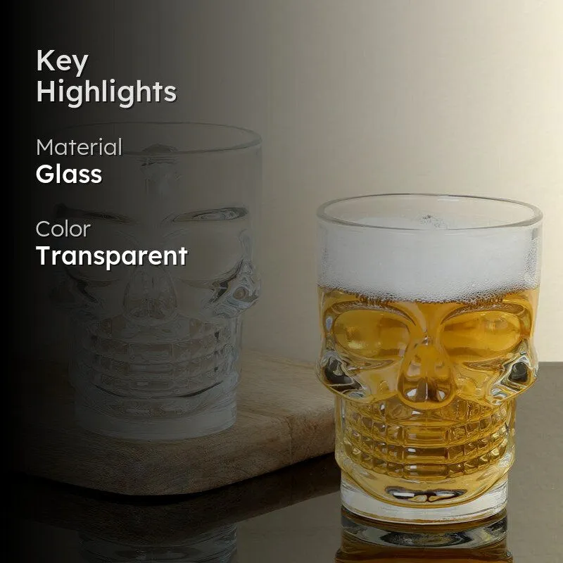 Goldwy Skull Whiskey Glasses (500 mL) - Set Of Two media 2