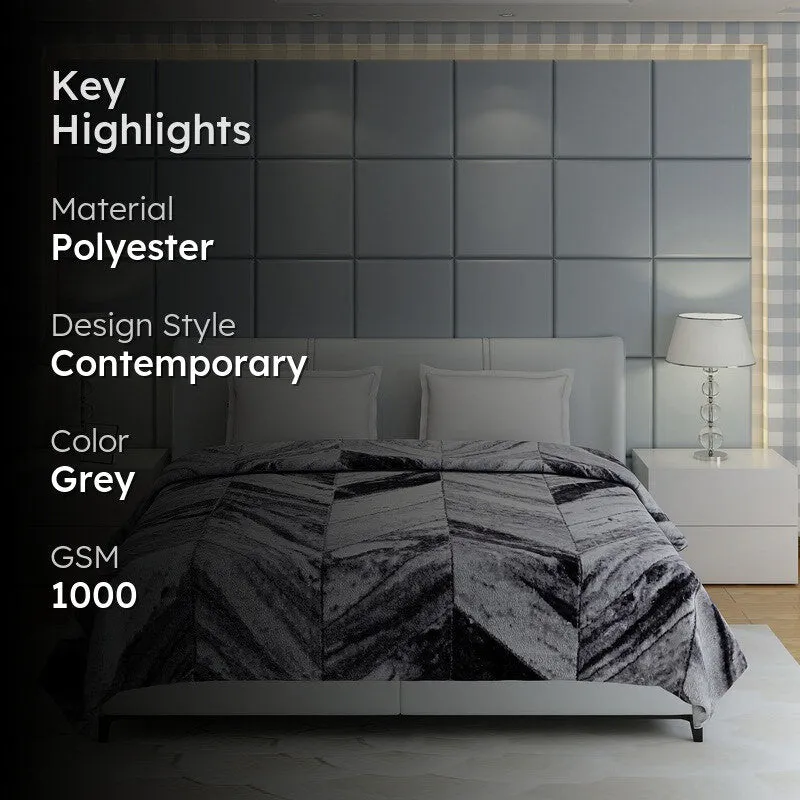 Monte Carlo Verticle Cascade Blanket (Grey) - 1000 GSM media 2