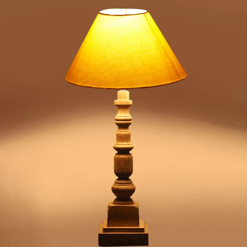 Cotin II Arbor Wooden Table Lamp - Yellow,Brown media 5