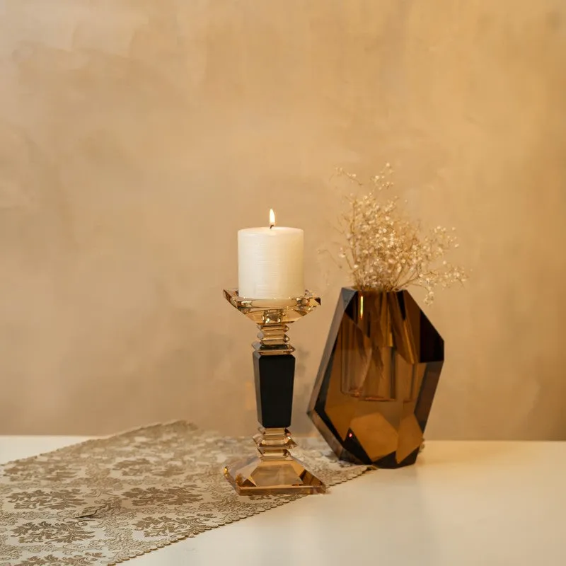 Elegance Crystal Candle Holder - Small media 4