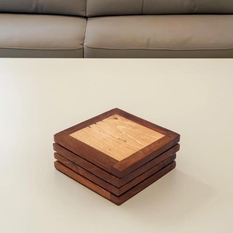 Wood Fusion Coaster - Set Of Four media 1