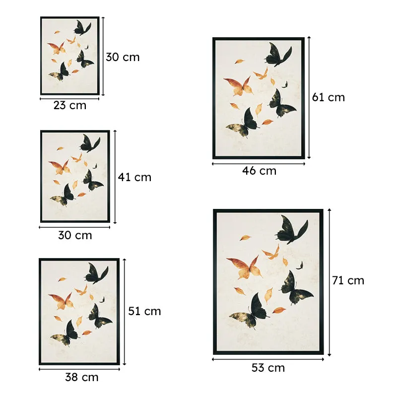Flight Of Butterflies Wall Art With Resin Frame media 8