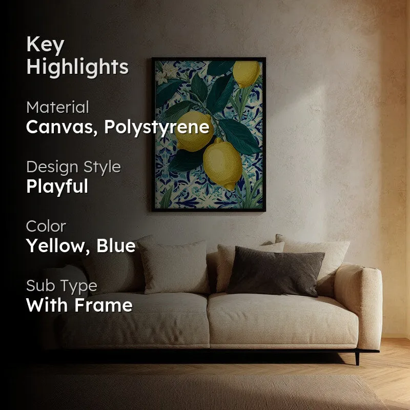 Limonia Canvas Wall Painting With Black Frame media 2