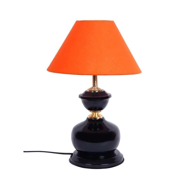 Curves Cotton Table Lamp - Orange,Black media 3