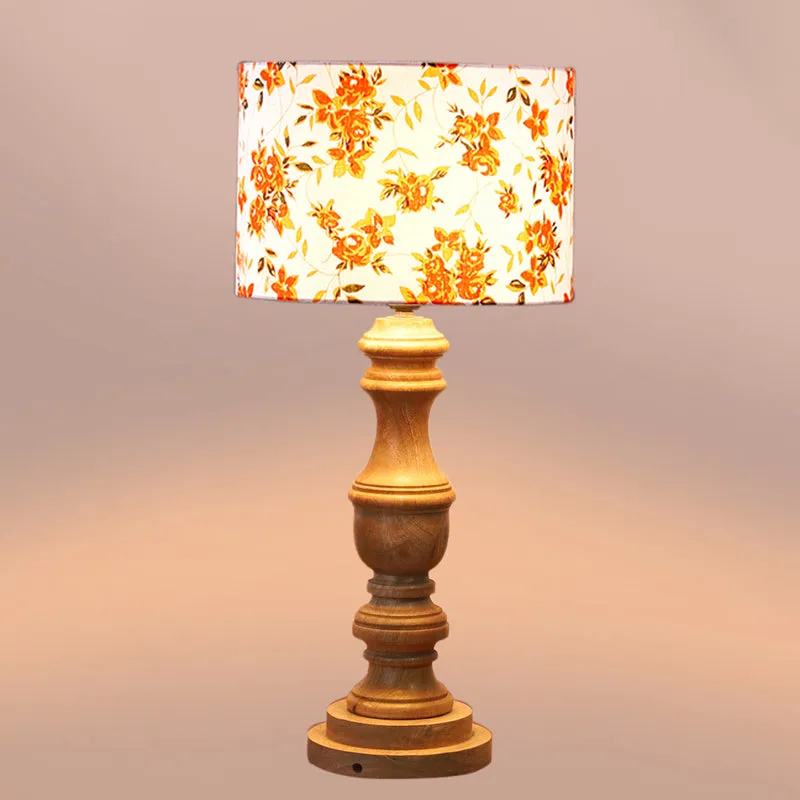 Fleur Wooden Table Lamp - Multicolor media 4