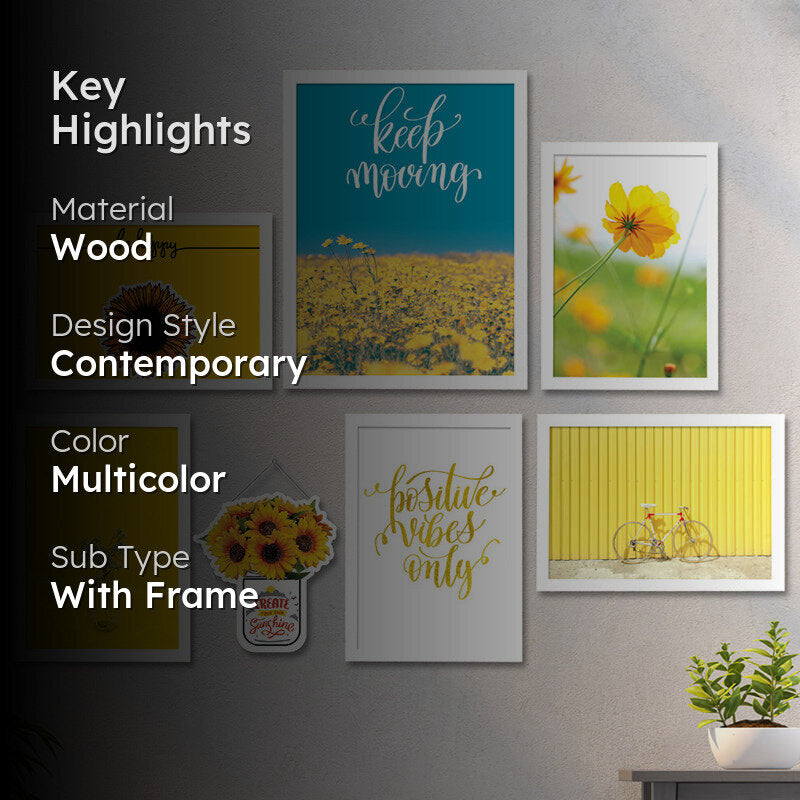 Keep Moving Wall Art - Set Of Seven media 2
