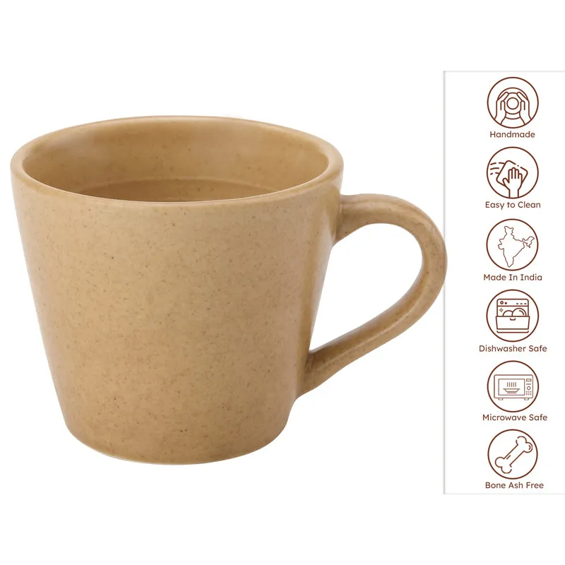 Tassa Ceramic Tea Cup (175 mL Each) - Set of Six media 5