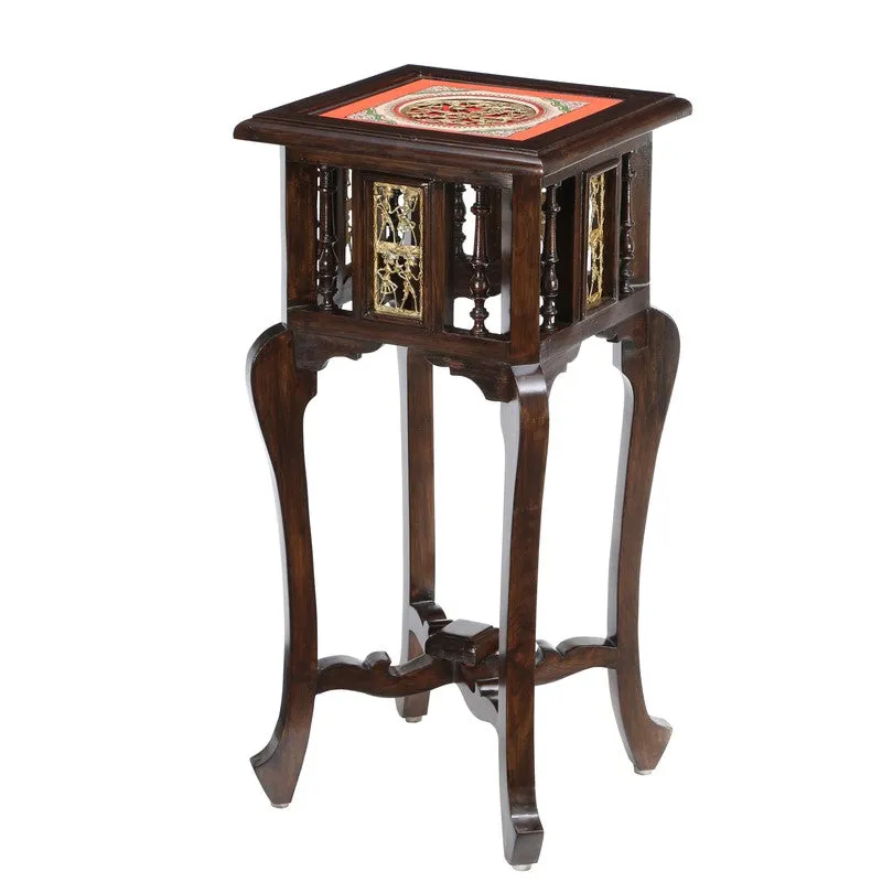 Shahi Teak Wood Side Table media 5