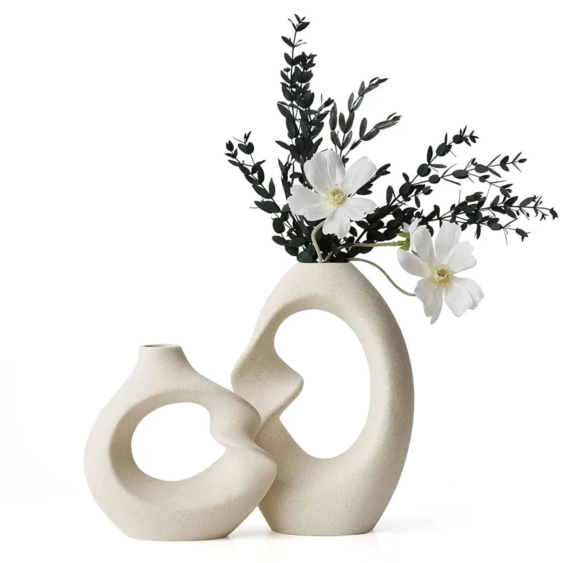 Twistra Ceramic Vase - Set Of Two media 9