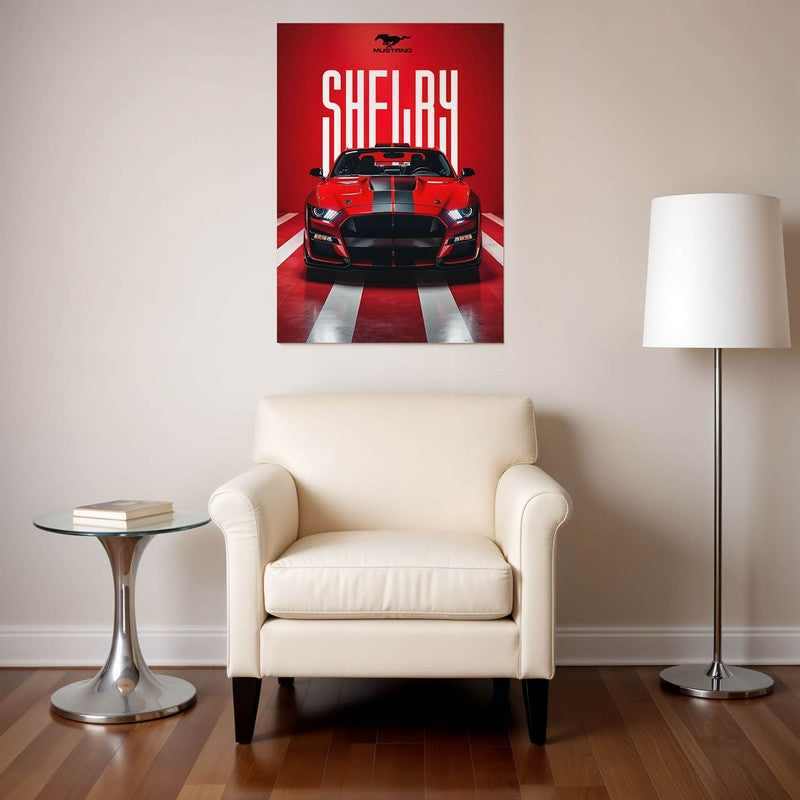 Red Racer Wall Poster