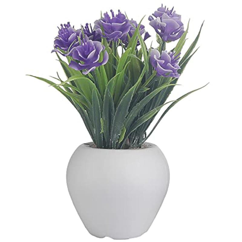 Delpha Faux Plant In Apple Pot (Purple & Pink) - Set Of Two media 5