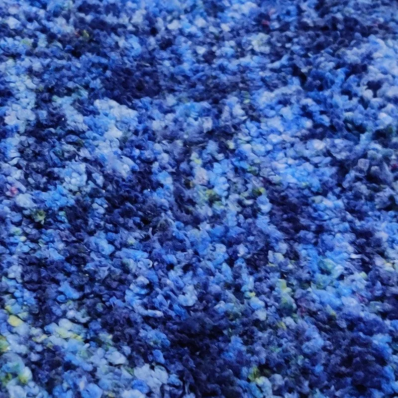 Prynos Abstract Micro Fiber Area Rug - Blue media 5