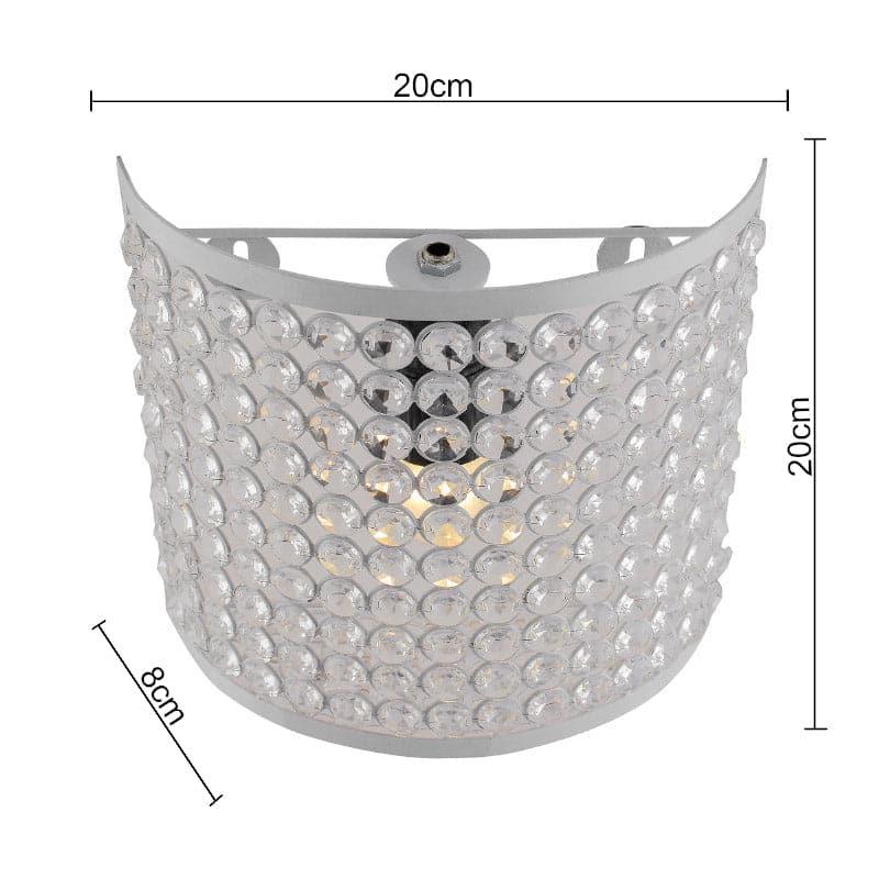 Novalie Crystal Wall Lamp - White media 5