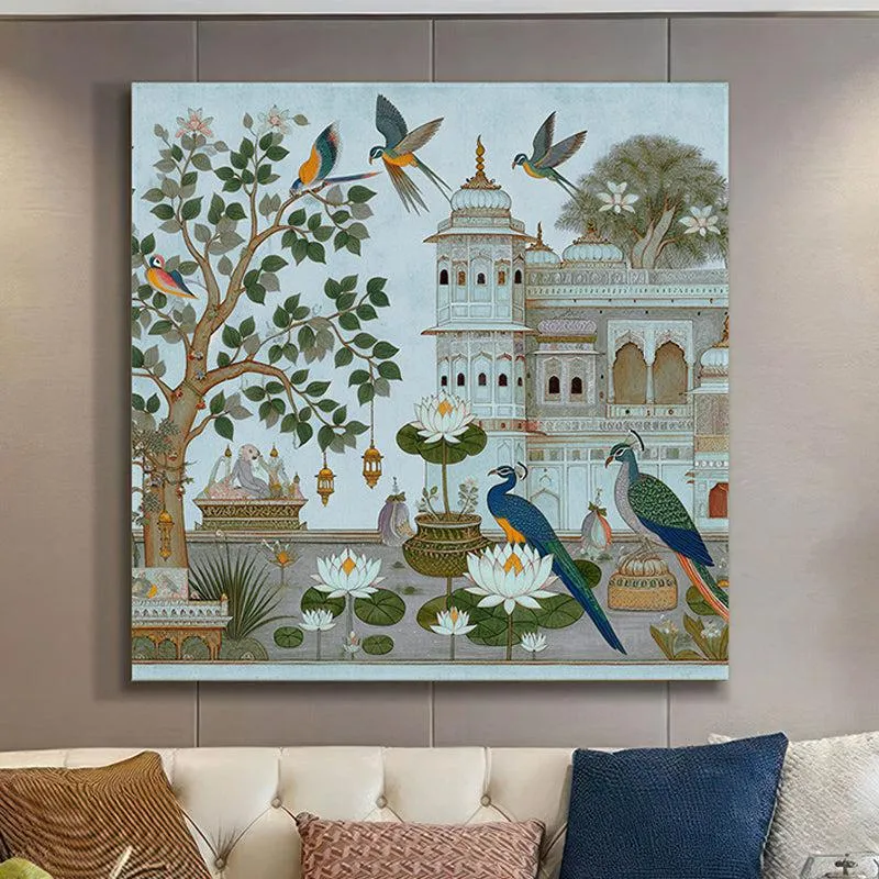 Lush Foliage & Historic Charm Wall Painting media 1