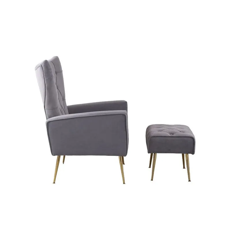 Simplex Neem Wood Lounge Chair (Grey) - Two Piece Set media 5