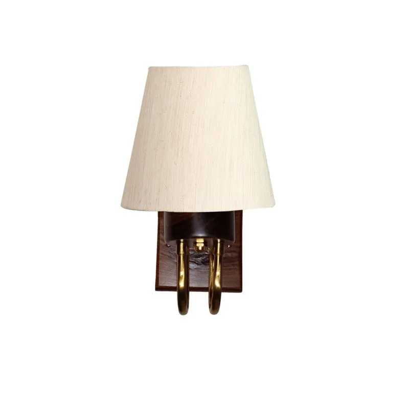 Gilded Arch Decorative Cotton Wall Lamp - Off White media 3