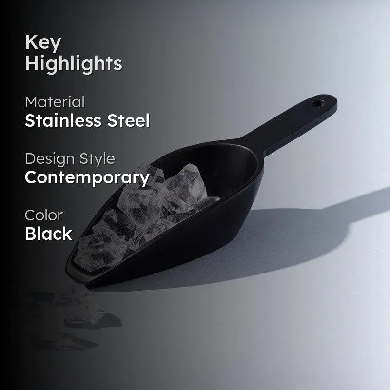 Unbeatable Stainless Steel Ice Scoop - Black media 2
