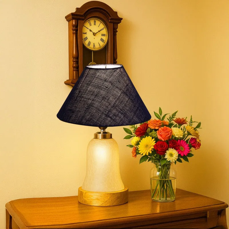 Zoravelle Wooden Table Lamp - Blue media 1