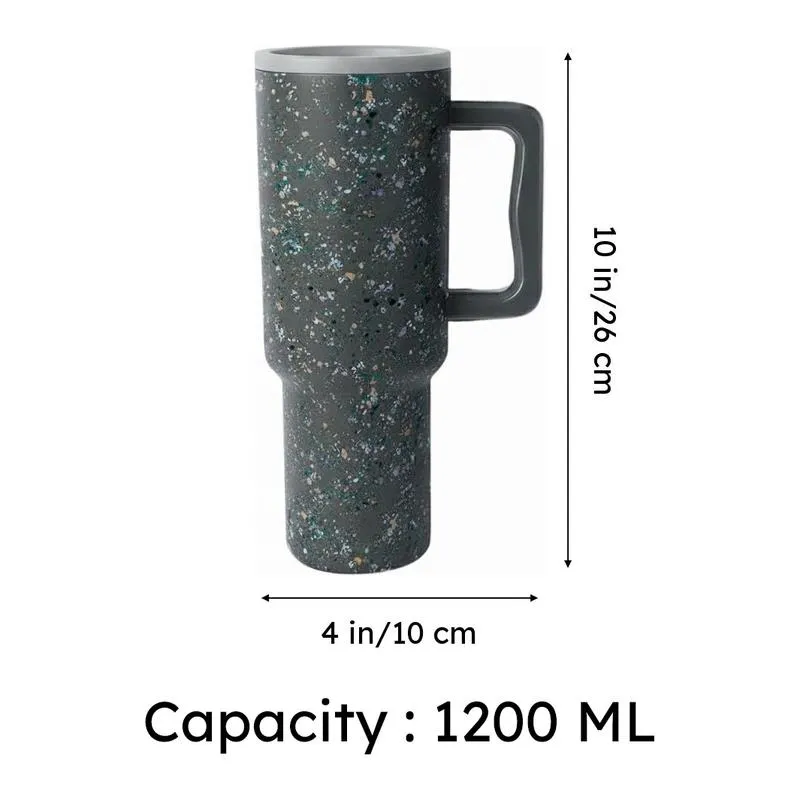Pop Luxe Stainless Steel Tumbler (1200 ML) - Grey media 8