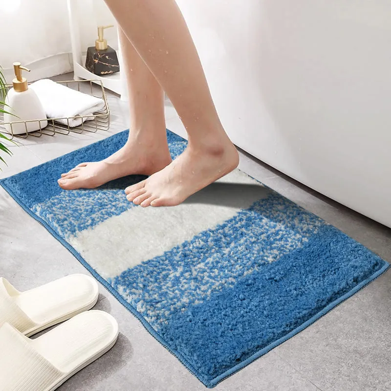 Orlina Cotton Bath Mat - Sky Blue media 1