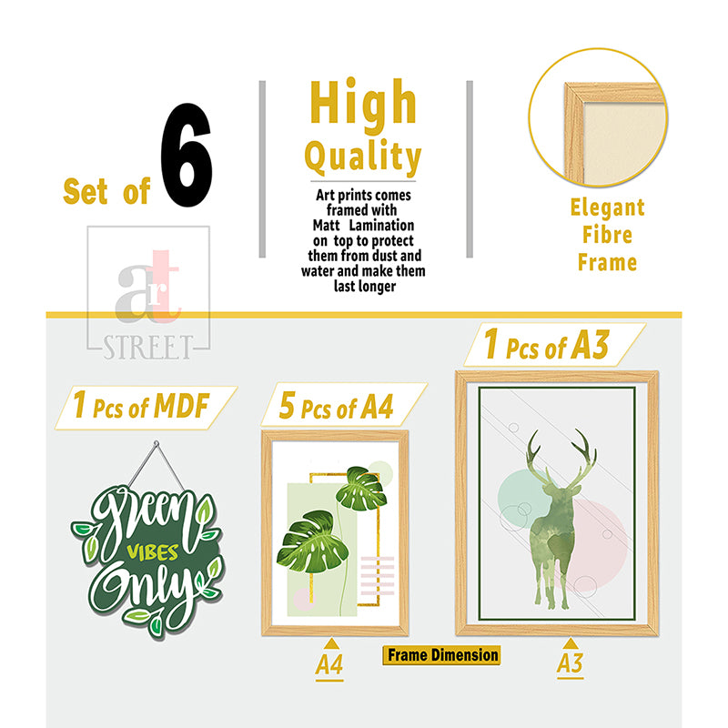Green Vibes Wall Art - Set Of Seven media 5