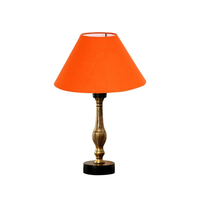 Aurelo Kyro Wooden Table Lamp - Orange media 5
