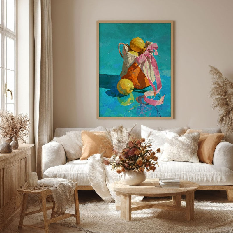 Lunith Canvas Wall Painting With Brown Frame