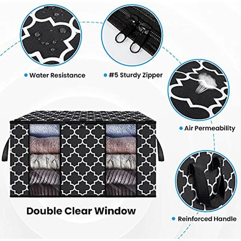 Atlas Cloth Organizer (Black)- Set Of Three media 3