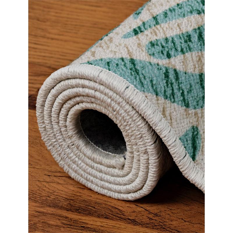 Luza Tiger Print Polyester Carpet - Light Blue media 4