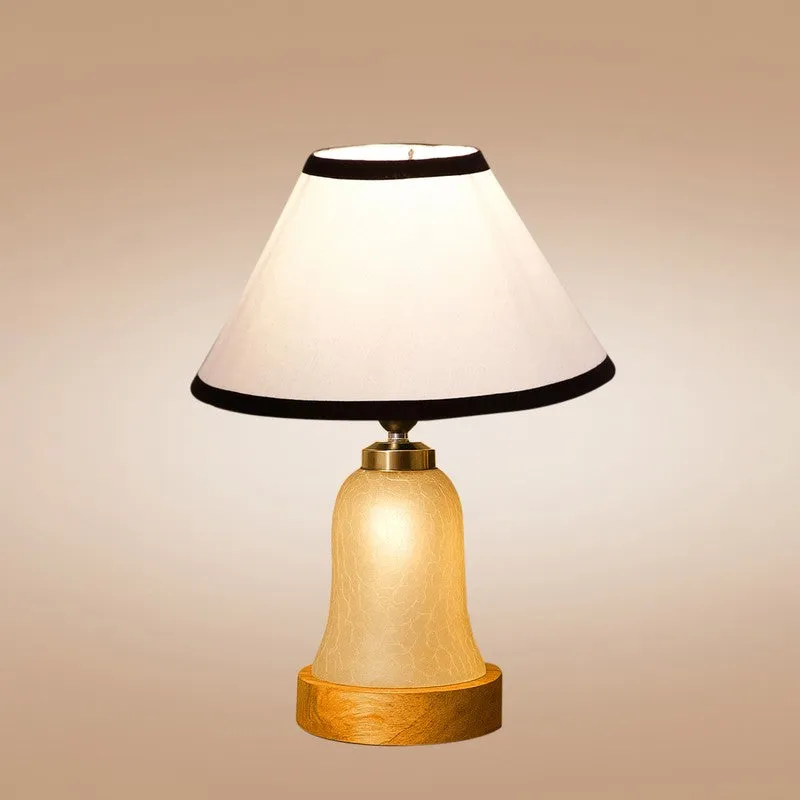 Zoravelle Wooden Table Lamp - White & Black media 6