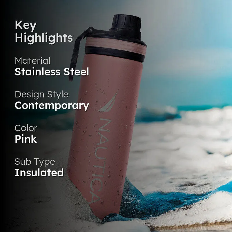 Nautica Skirnir Insulated Stainless Steel Thermos (Pink) - 500 mL media 2