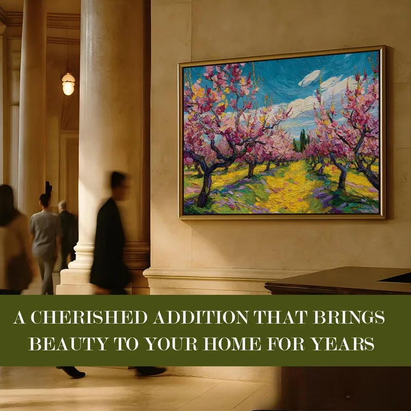 Orchard Glow Canvas Wall Painting With Frame media 7